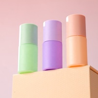 Botol Kaca Silinder Kosong 1oz 30ml Warna Sesuai Pesanan Dengan Pompa Lotion untuk Serum Perawatan Kulit, Lotion Wajah, dan Foundation Cair
