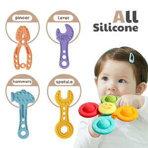 Set de Mordedores de Silicona para Bebé, Grado Alimenticio, con Herramienta Giratoria, Esterilizable a Altas Temperaturas, Regalo para Aliviar las Molestias - Product Image 1