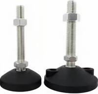 Pieds de mise à niveau de meubles robustes M8/M/10/M12/M14/M16/M20/M24 pieds de mise à niveau réglables en nylon pivotant en caoutchouc