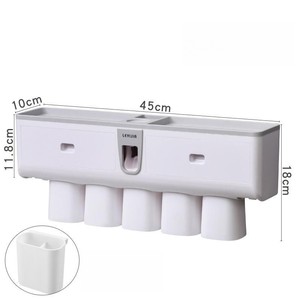 Family <span class=keywords><strong>oral</strong></span> <span class=keywords><strong>b</strong></span> baño cepillado agua lavado dientes limpiador 3 tazas dispensador automático de pasta de dientes con <span class=keywords><strong>soporte</strong></span> para cepillo de dientes - Product Image 6