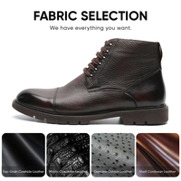 Bottes habillées pour hommes avec logo personnalisé, vente en gros d'usine, bottes habillées à la cheville pour hommes d'affaires, bottes de mariage à la cheville de haute qualité