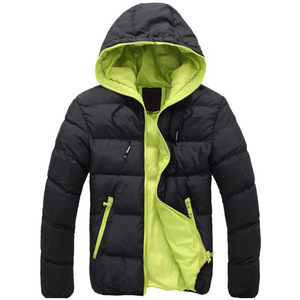 Aiminyz Herfst En Winter Hoge Kwaliteit Nieuwe Katoenen Herenkleding Gekleurd Koreaanse Editie Rits Capuchon Outwear Vrijetijdskleding Heren - Product Image 2