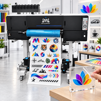 Imprimante DTF UV 60 cm I3200 à 3 têtes, machine d'impression numérique LED rouleau à rouleau pour étiquettes