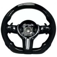 Volant LED en cuir personnalisé M Performance en fibre de carbone pour BMW E90 E60 E46 X5 E70 X6 E71 E92 M3 E39 E82 E36 X1 E84 E63 E93
