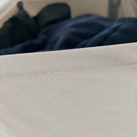 Panier à linge pliable, imperméable, écologique, grande capacité, avec roulettes et poignées