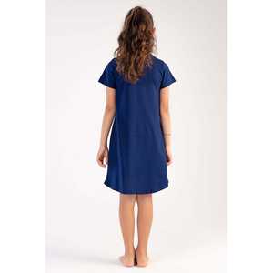 Vestido Túnica Ovalado para Niña con Cuello y Manga Corta, Talla 11-12/15-16 - Product Image 1