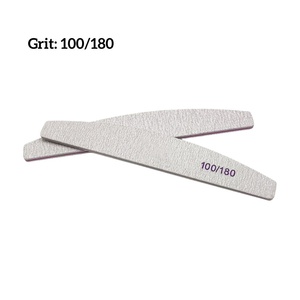 Tinbo vẻ đẹp chuyên nghiệp hai mặt nửa mặt trăng ngựa vằn 100/180 Nail tập tin có thể giặt và Emery Chất liệu giá thấp hơn Giao hàng nhanh - Product Image 3