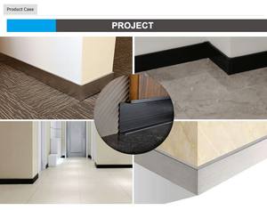 जेईसीए मेटल मैन्युफैक्चरर्स कस्टो मैट सिल्वर मॉडर्न फ़्लोरिंग बेसबोर्ड प्रोफ़ाइल स्टेनलेस स्टील स्कर्टिंग बोर्ड - Product Image 4