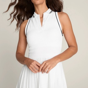 Conjuntos de entrenamiento sin mangas con diseño festoneado y holgado para mujer, talla grande, personalizados, con estampado de vestido de tenis - Product Image 2