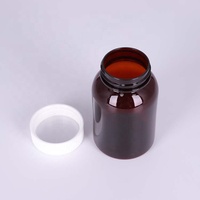 Bouteille en plastique PET 200cc 225cc avec bouchon résistant aux enfants Bouteille en plastique de stockage de capsules de vitamines de couleur personnalisée
