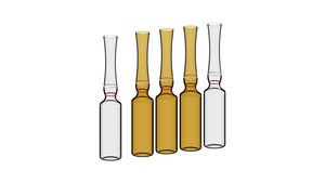 Ampolas farmacêuticas do vidro da capacidade pequena, adaptadas precisamente às quantidades do traço das drogas. - Product Image 4