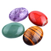 Couleurs assorties 1.5 pouces 45MM pierre à savon en cristal, pierre de palmier