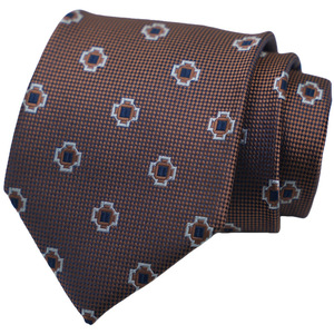 <span class=keywords><strong>Corbata</strong></span> de Seda Jacquard Bordada con Estampado Floral Negro y Marrón para <span class=keywords><strong>Hombre</strong></span>, para <span class=keywords><strong>Traje</strong></span> de Boda - Product Image 4