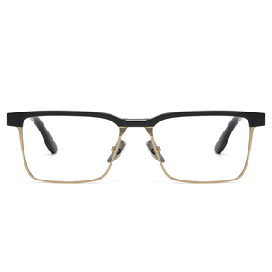 DTX137 <span class=keywords><strong>Lunettes</strong></span> d'ordinateur carrées sans vis en titane <span class=keywords><strong>de</strong></span> haute qualité bloquant la lumière bleue Montures classiques vintage pour <span class=keywords><strong>lunettes</strong></span> homme - Product Image 6