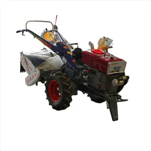 Tractor de pie montado en una sola fila cosechadora de maíz tractor manual equipo de cosecha de maíz