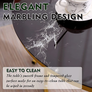 Tables gigognes modernes avec dessus en marbre, cadre en fer, table d'appoint à faible encombrement pour salon hôpital salle de bain école, vente à chaud - Product Image 5