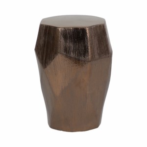 Sgabello da Giardino in Ceramica Moderno, Design Geometrico, Tavolino da Esterno, Supporto per Piante, Elemento Decorativo - Product Image 2