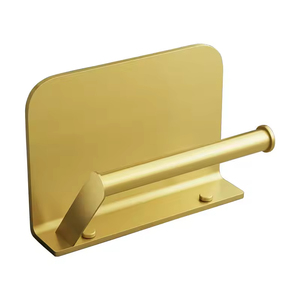 Portarotolo HONGDEC in Acciaio Inox 304 Oro Spazzolato, Portasciugamani con Mensola per Cellulare, Montaggio a Parete per Progetti Alberghieri - Product Image 3