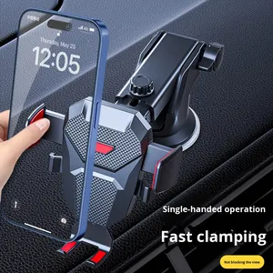 Soporte de teléfono de coche con bloqueo automático, soporte de navegación telescópico de silicona para salpicadero inferior para salida de aire acondicionado - Product Image 3