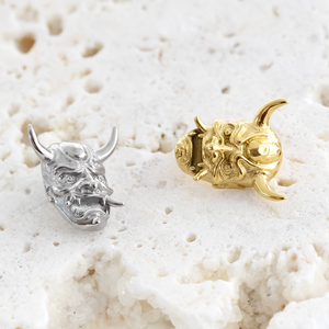 Joyería Fina para Piercings, Titanio ASTM F136, Diseño de Cara de Fantasma, Rosca Interna, Anillos para Ombligo, Labio, Oreja, Nariz - Product Image 5