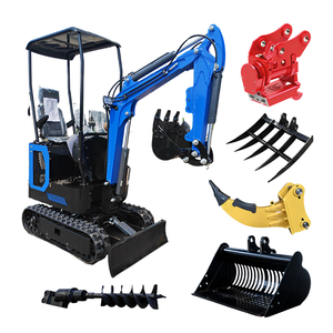 送料無料 ミニ油圧ショベル 1トン ファーム用小型クローラー掘削機 1トンショベル 小型ミニショベル販売 - Product Image 4