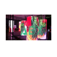 Mur vidéo LED modulaire souple de forme personnalisée, prix usine Chine, pour centres commerciaux et bars de jeux, P2