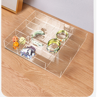Boîte de rangement multifonctionnelle en acrylique de haute qualité à 12 compartiments pour bureau moderne, avec fonction de tri et de présentation, montage facile, DIY
