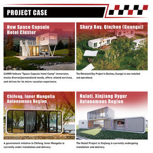 Cammi House Casa Save Three Freight Capsule spatiale sur mesure Maison Capsule de café portable à haut plafond pour villas camping - Product Image 2