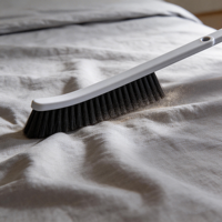 Brosse à lit à manche PP allongé pour poils longs, pour le nettoyage domestique et l'élimination de la poussière, brosse antistatique douce