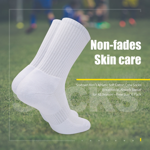 Chaussettes de sport unisexes en coton blanc et noir, lot de 6, respirantes, évacuant l'humidité, pour l'entraînement et le sport, pour hommes et femmes - Product Image 2