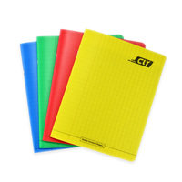 Cahier d'exercices à couverture PP, lignage français, taille personnalisable