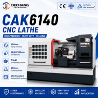 Tour CNC horizontal à banc plat CAK6140, machine de tournage automatique de haute précision pour le travail des pièces métalliques, des arbres et des filetages