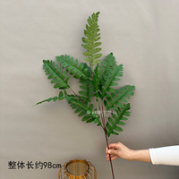 O-X752 Vente en gros de feuilles artificielles de haute qualité, feuilles artificielles au toucher réel, plantes vertes, feuilles de laurier