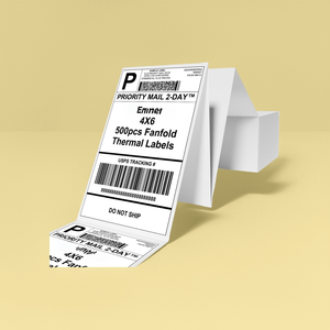 Atacado 4 "x 6" 500 Folhas Dobrável Forte Adesivo Térmico Imprimível Etiquetas De Envio para Etiquetas De Endereço, Etiquetas De Marcação - Product Image 1