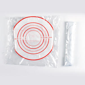 Tapis de cuisson pour <span class=keywords><strong>pain</strong></span> de 0,4 mm avec longue poignée, pour transfert de pâte à pizza, résistant aux hautes températures, antiadhésif, tapis de cuisson hollandais avec logo imprimé - Product Image 3