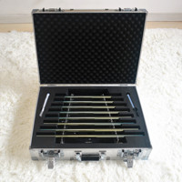 Arpa de Cristal HF, Tipo Titanio Aura Plateada, 10-45 Notas de Chakra, 432hz, Instrumento Musical, 8 Tubos, Arpa de Cuarzo
