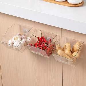 Hot-Saling Clear Organizer Holder Cocina Jengibre Ajo Caja de almacenamiento Caja de plástico pequeña - Product Image 4