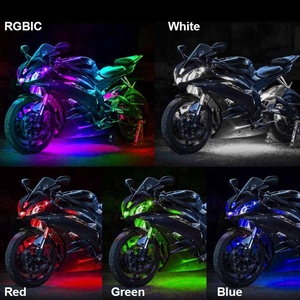 Rgbic Xe Máy Underglow Ánh Sáng Giấc Mơ Màu Ip68 Ứng Dụng Không Thấm Nước Điều Khiển Từ Xa Kit Xe Máy Xe Đạp Dưới Ánh Sáng Ánh Sáng - Product Image 6