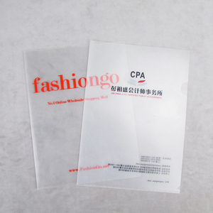 Tùy chỉnh bền <span class=keywords><strong>L</strong></span> <span class=keywords><strong>Shape</strong></span> <span class=keywords><strong>PVC</strong></span> PP nhựa thư mục tập tin - Product Image 2