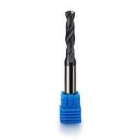 Forets hélicoïdaux en carbure monobloc à queue droite de taille standard ZHY pour percer le métal et le fer