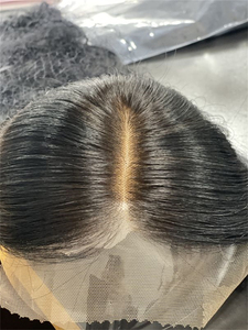 SHY Virgin European Human Hair Mini Peluca Topper Base grande para encaje Body Wave 130% Densidad Color natural personalizable - Product Image 6