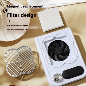 Hiệu Suất Cao Có Thể Sạc Lại Móng Tay Bụi Collector Màn Hình Cảm Ứng Từ Thép Không Gỉ Bìa Có Thể Tháo Rời Bộ Lọc Cho Salon Nhà - Product Image 4