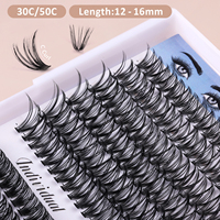 Fournitures de beauté extensions de cils cils individuels cluster de cils clusters kit d'extension de cils bricolage