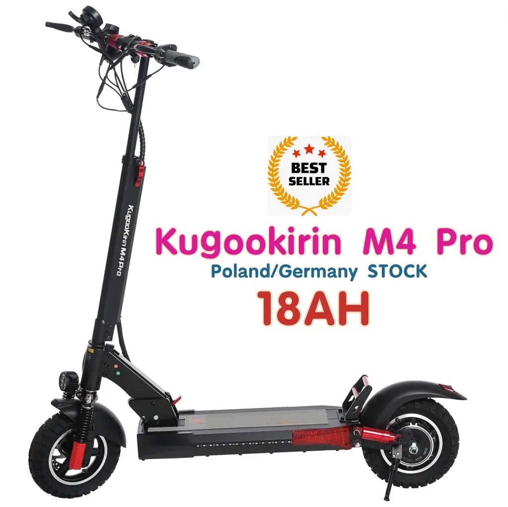 2023 almacén de la nueva versión UE libre de impuestos kugoo M4 Pro 18ah Scooter Eléctrico 18ah 70KM rango Scooter Eléctrico 48V 500W