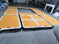 Quai gonflable Plate-forme flottante gonflable OEM ODM Drop Stitch DWF Material Water Floating Air Pontoon Gonflable Dock
