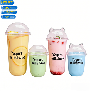 <span class=keywords><strong>Gobelet</strong></span> en plastique <span class=keywords><strong>transparent</strong></span> <span class=keywords><strong>jetable</strong></span> en forme de U, personnalisé avec logo, pour thé au lait Boba, café glacé et boissons froides, 12, 16, 22 oz, vente en gros - Product Image 1