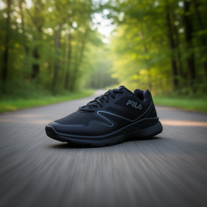 Fila Memory Panorama 8 Chaussures de course pour hommes, tige en maille noire, semelle extérieure en caoutchouc, semelle intermédiaire en EVA, vêtements de sport d'été - Product Image 2