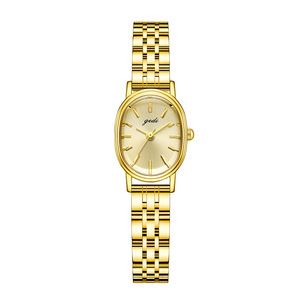 Womens Silver Oval Watch Stainless Steel <b>Bracelet</b> Sunburst Dial Elegant Quartz Wristwatch - Product Image 4