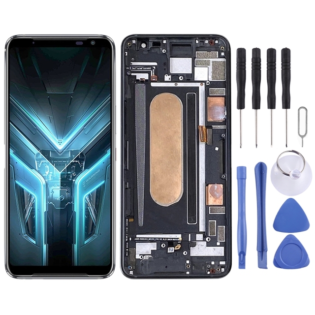 Mobile Phone Lcds Original OLED LCD Screen for Asus ROG Phone 3 ZS661KS I003DD Digitizer Full Assembly With Frame
