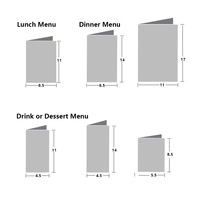 Porte-menu en cuir de luxe avec pochette transparente pour restaurant gastronomique, steakhouse